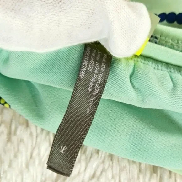 LA Hearts 2 Piece String Bikini With Strapless Bandeau Top. Retro Boho Beaded L - Picture 4 of 12